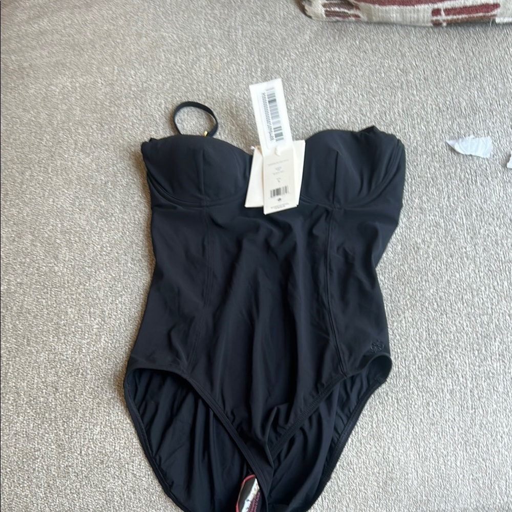 Tory Burch Black Classic One-Piece Swimsuit